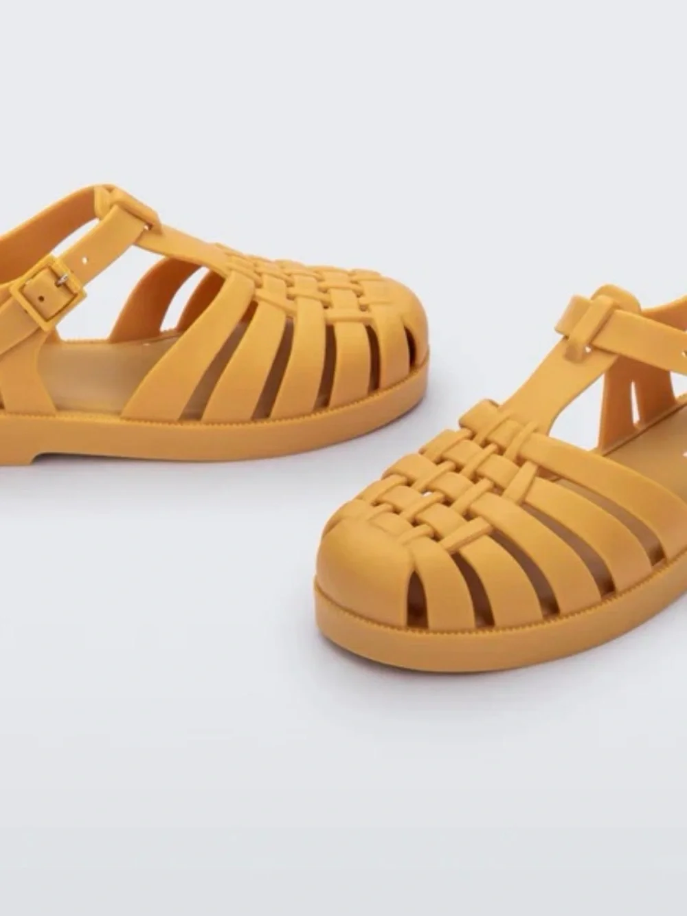 Mini Melissa Possession jelly sandals US 9 Matte Caramel
